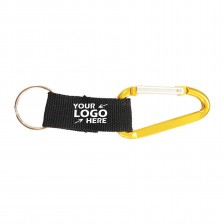 Aluminum Carabiner with Key Ring